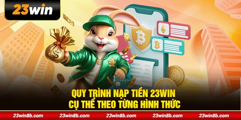 Quy trình nạp tiền 23WIN cụ thể theo từng hình thức